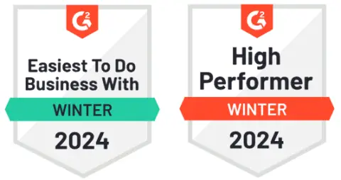 AIMSCO Winter 2024 G2 - Easiest To Do Business With and High Performer